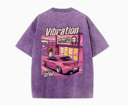 Vibration 290gsm of Cotton Acid Wash