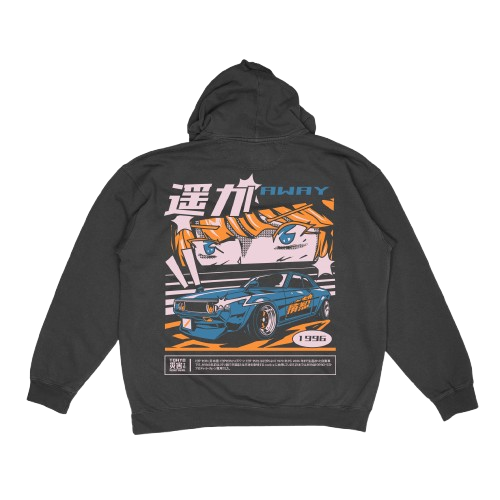 Shitbox and GO! "AWAY" Hoodie