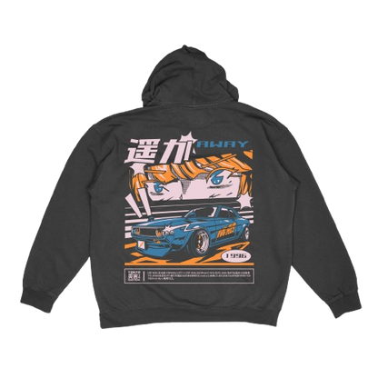 Shitbox and GO! "AWAY" Hoodie
