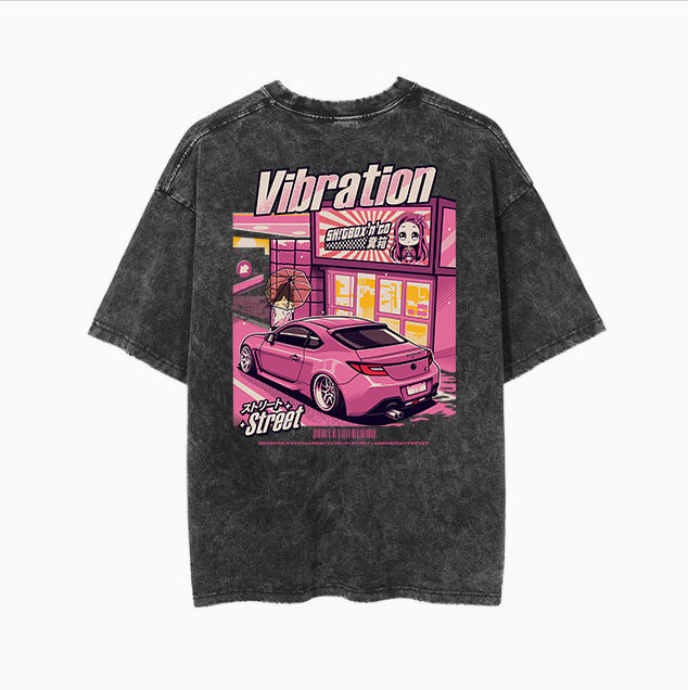 Vibration 290gsm of Cotton Acid Wash