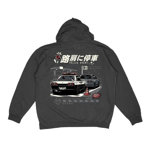 R32 Police Hoodie Pulled Over