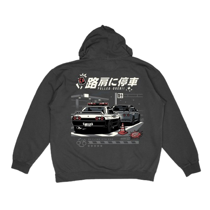 R32 Police Hoodie Pulled Over