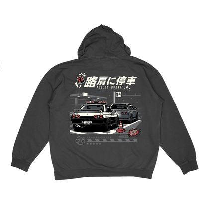 R32 Police Hoodie Pulled Over